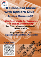 Load image into Gallery viewer, Hanlin Institute  Music Club With Seniors: Two Locations 翰林音乐表演俱乐部