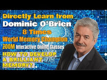 Load and play video in Gallery viewer, 2021_8 Time World Memory Champion, Dominic O’Brien, Memory Technique Summer Camps