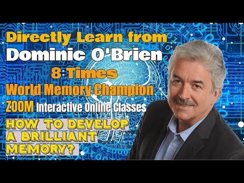 2021_8 Time World Memory Champion, Dominic O’Brien, Memory Technique Summer Camps